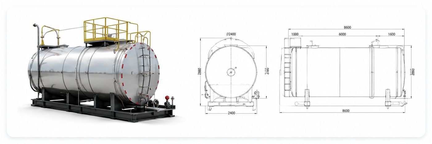 Citerne 45 000 L — photo et plans techniques